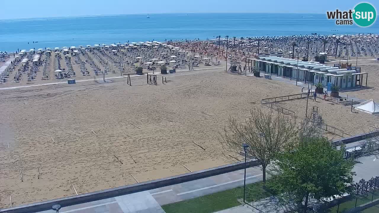 Web kamera Bibione plaža – pogled sa Ashanti ApartHotela