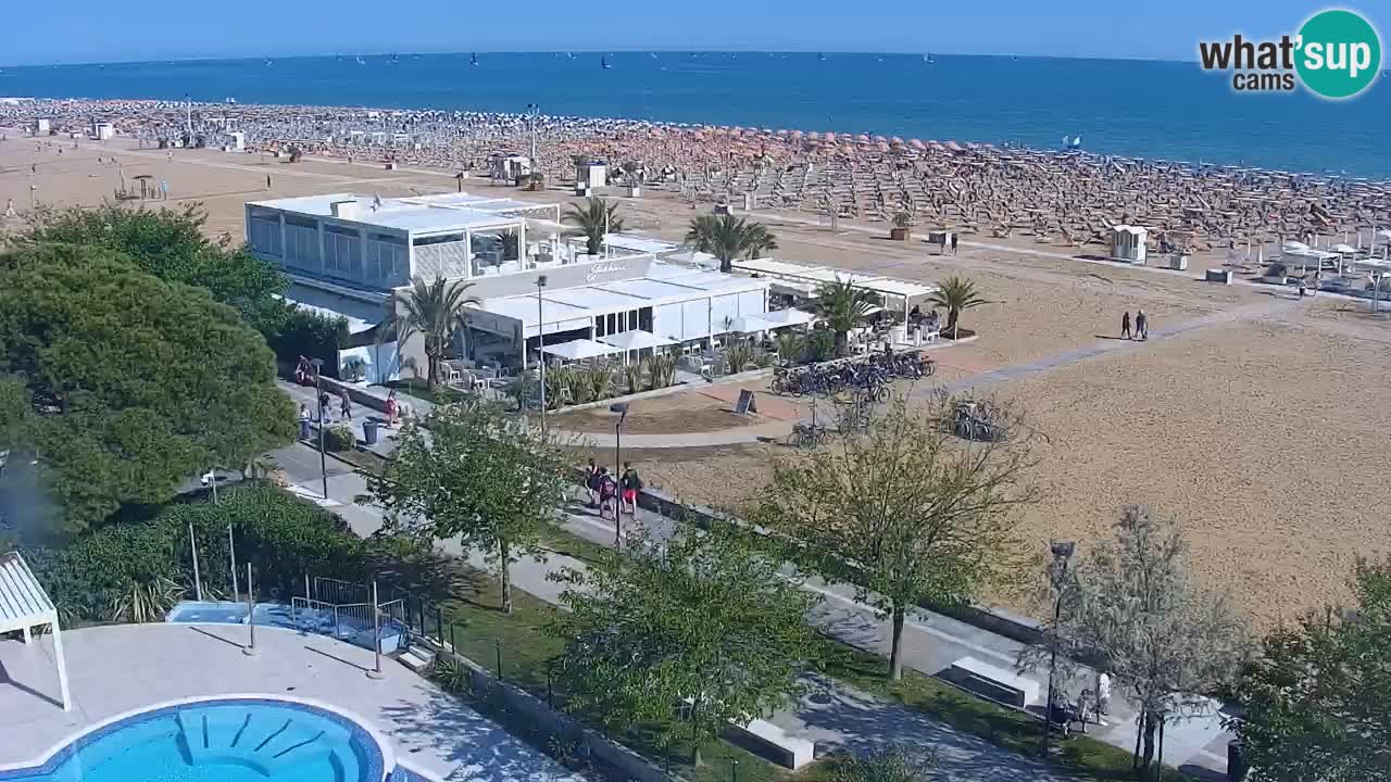 Web kamera Bibione plaža – pogled sa Ashanti ApartHotela