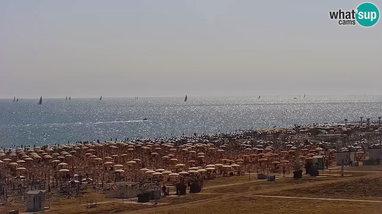 Webcam en direct plage de Bibione – vue depuis Ashanti ApartHotel