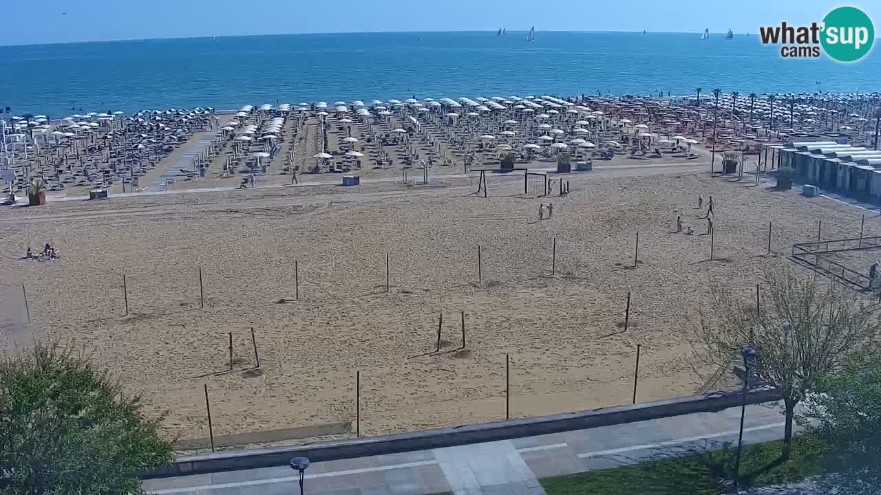 Webcam en direct plage de Bibione – vue depuis Ashanti ApartHotel