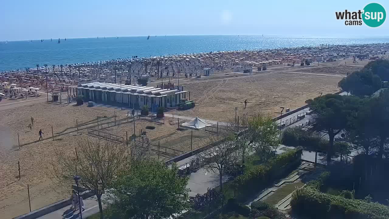 Webcam en vivo playa Bibione – vista desde Ashanti ApartHotel