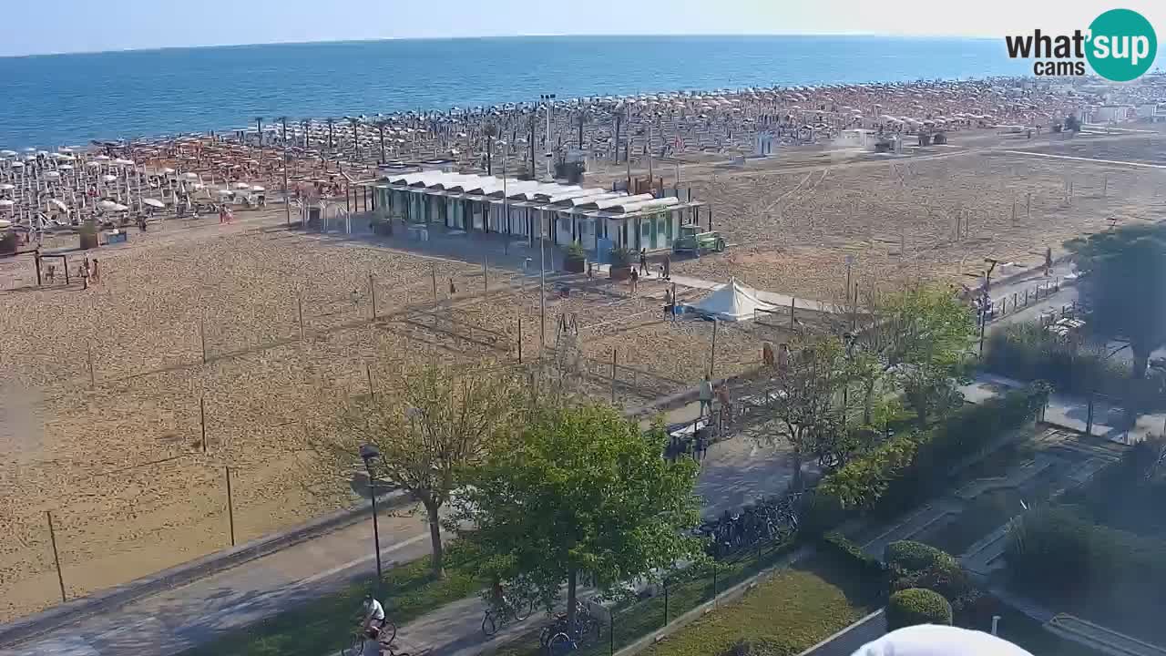 Web kamera Bibione plaža – pogled sa Ashanti ApartHotela