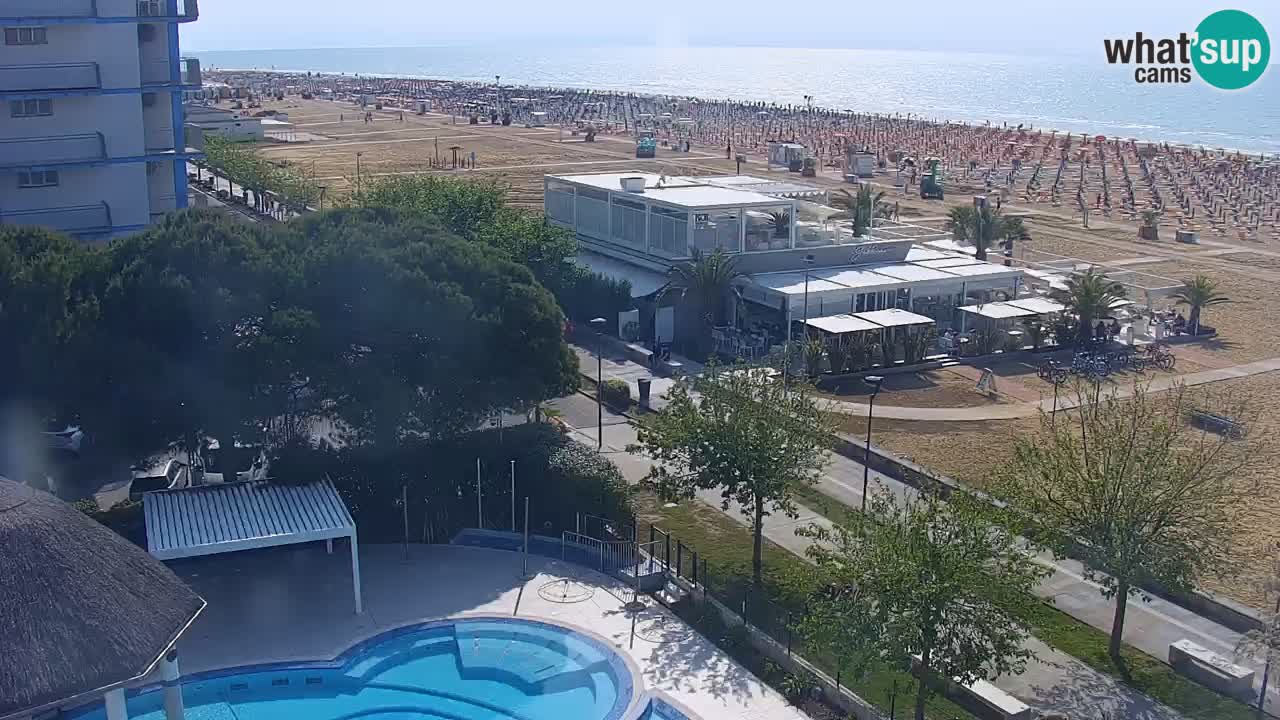 Live Webcam Bibione beach – view from Ashanti ApartHotel