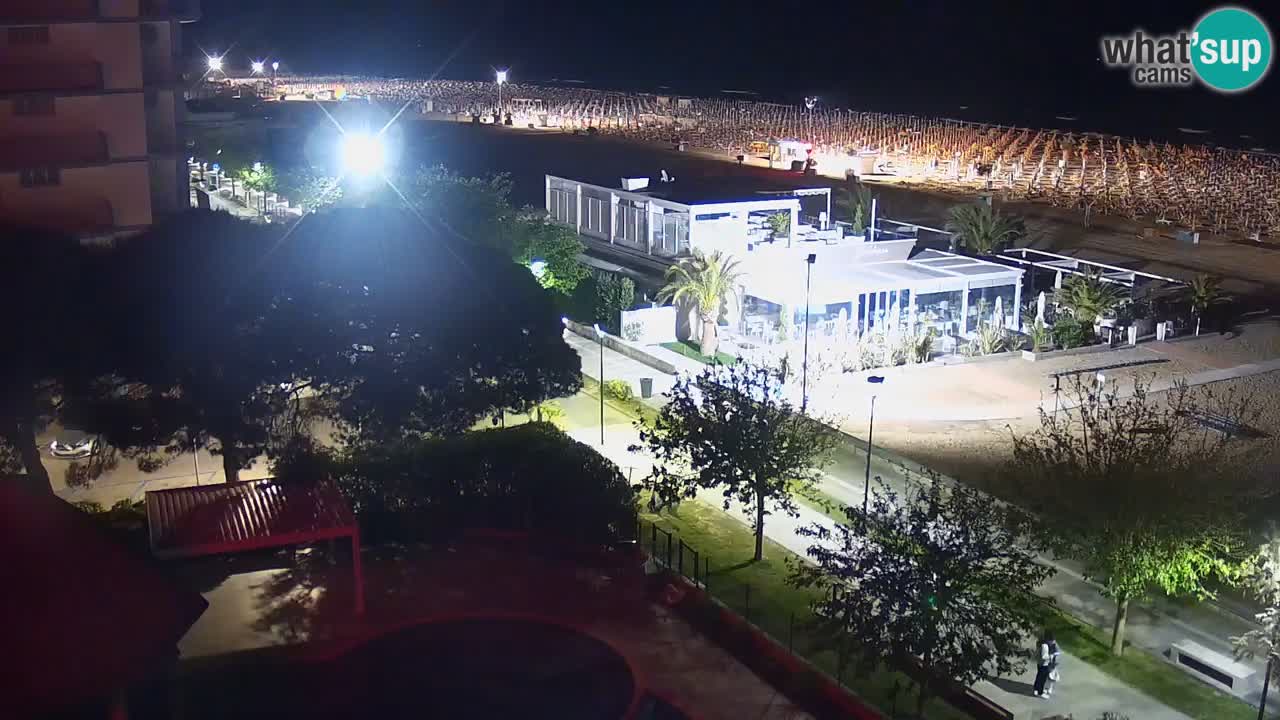 Web kamera Bibione plaža – pogled sa Ashanti ApartHotela