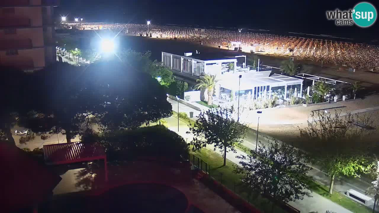 Web kamera Bibione plaža – pogled sa Ashanti ApartHotela