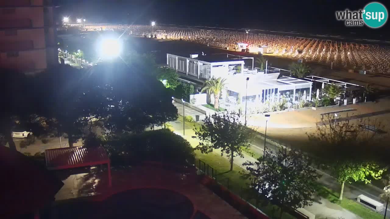 Webcam en vivo playa Bibione – vista desde Ashanti ApartHotel