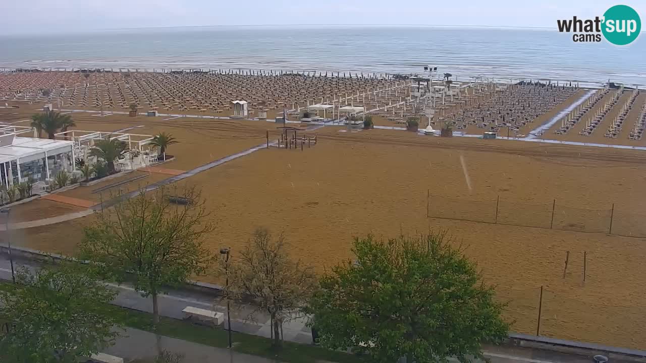 Webcam en direct plage de Bibione – vue depuis Ashanti ApartHotel
