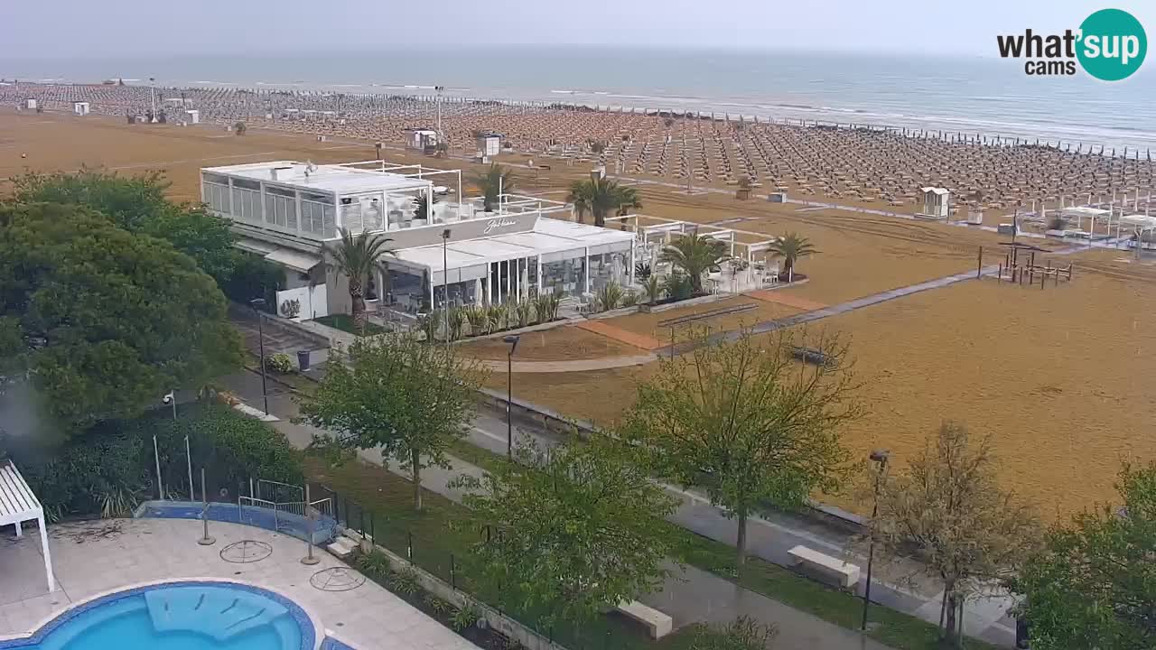 Webcam en vivo playa Bibione – vista desde Ashanti ApartHotel