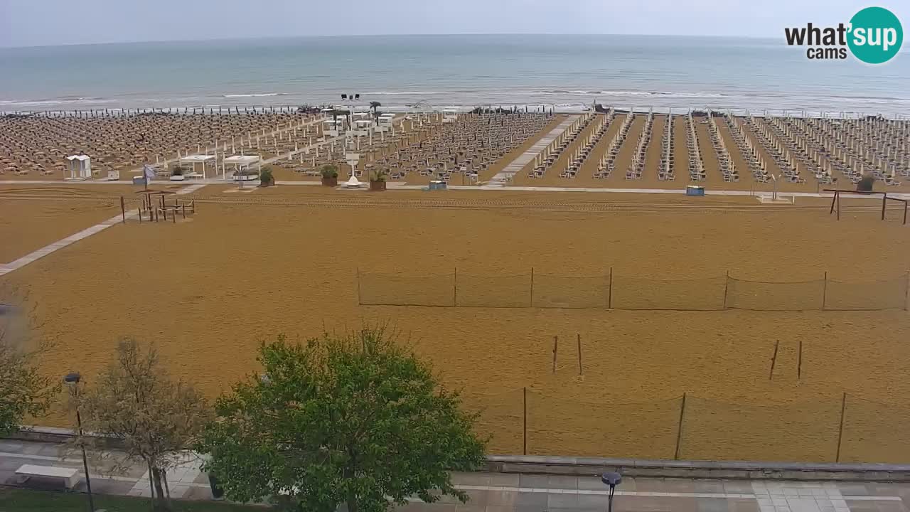 Webcam en direct plage de Bibione – vue depuis Ashanti ApartHotel