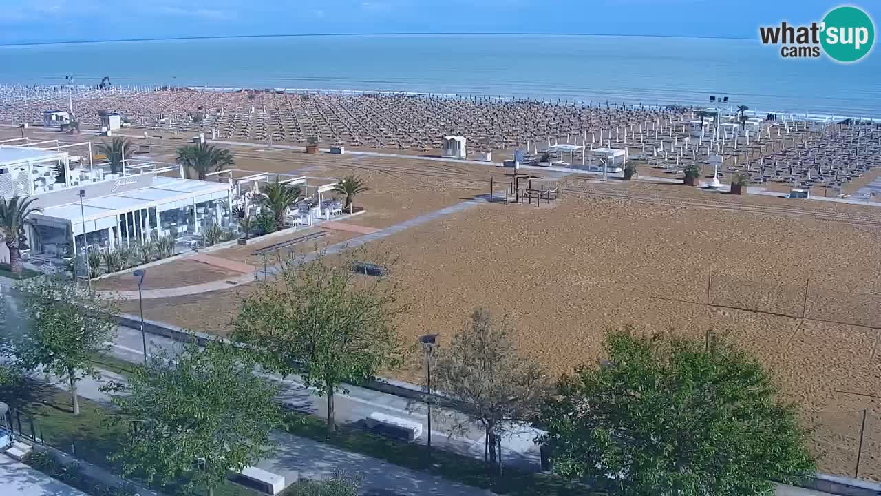 Web kamera Bibione plaža – pogled sa Ashanti ApartHotela