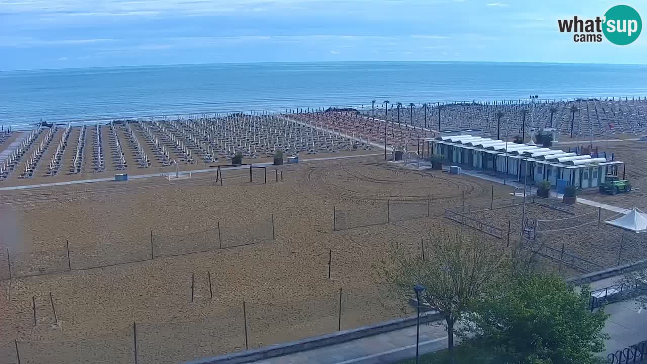 Webcam en direct plage de Bibione – vue depuis Ashanti ApartHotel