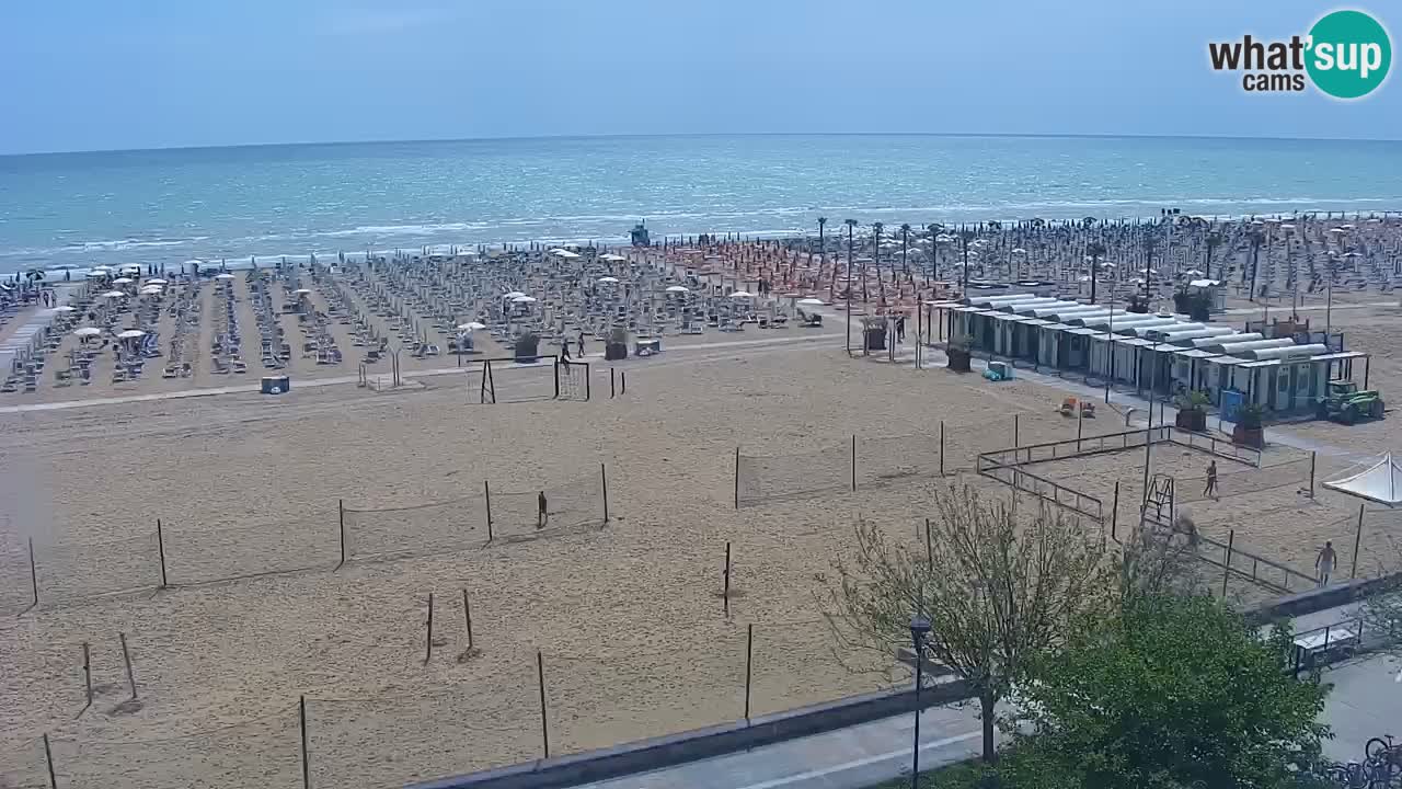 Webcam en direct plage de Bibione – vue depuis Ashanti ApartHotel