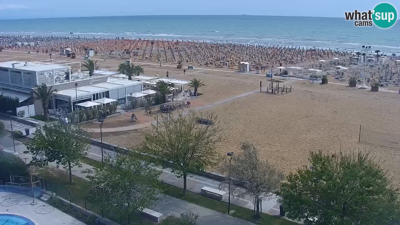 Webcam en direct plage de Bibione – vue depuis Ashanti ApartHotel