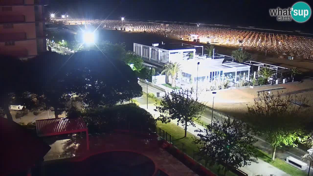 Webcam en vivo playa Bibione – vista desde Ashanti ApartHotel