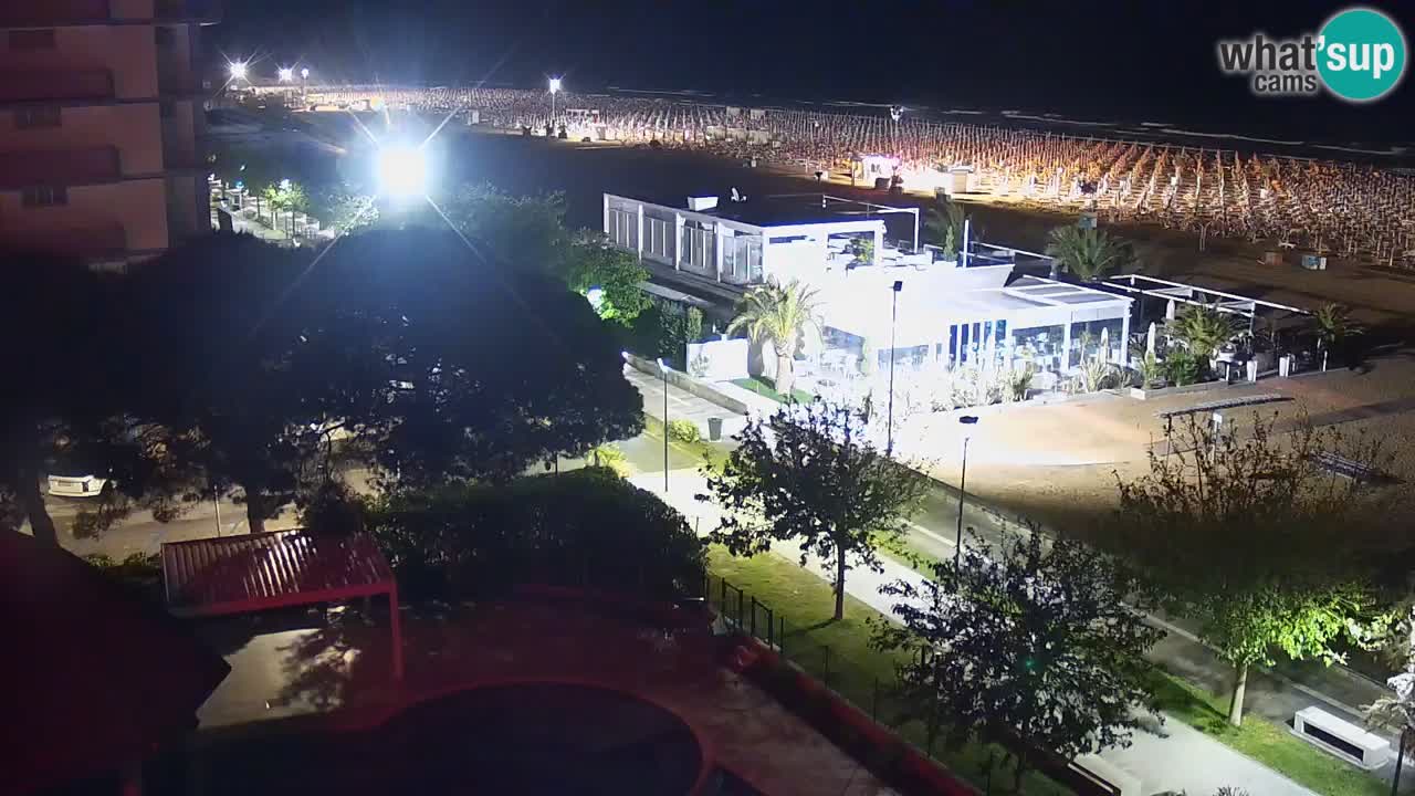 Webcam en vivo playa Bibione – vista desde Ashanti ApartHotel