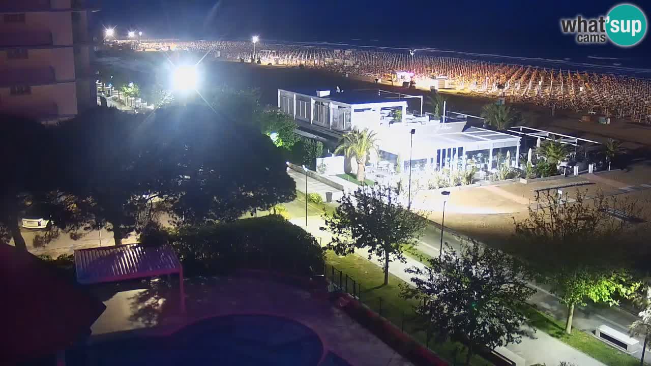 Web kamera Bibione plaža – pogled sa Ashanti ApartHotela
