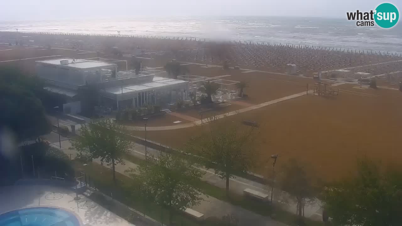 Webcam en vivo playa Bibione – vista desde Ashanti ApartHotel