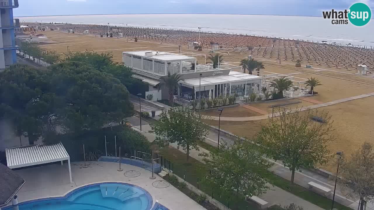 Webcam en vivo playa Bibione – vista desde Ashanti ApartHotel