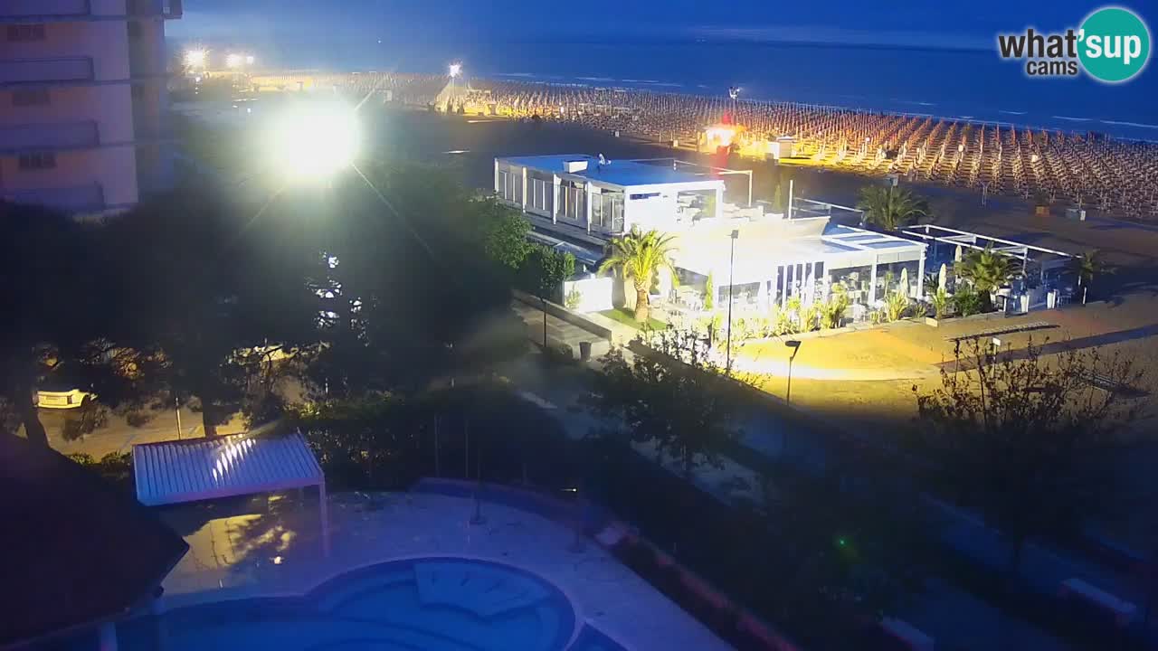 Web kamera Bibione plaža – pogled sa Ashanti ApartHotela