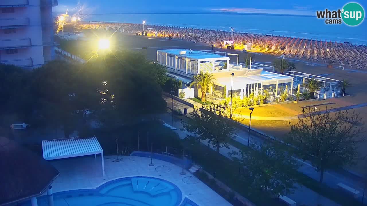 Webcam en direct plage de Bibione – vue depuis Ashanti ApartHotel
