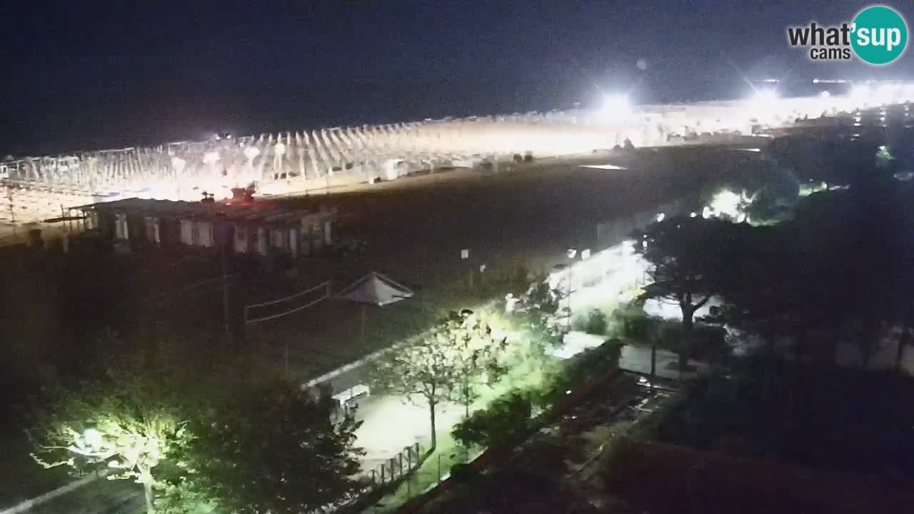 Webcam en direct plage de Bibione – vue depuis Ashanti ApartHotel