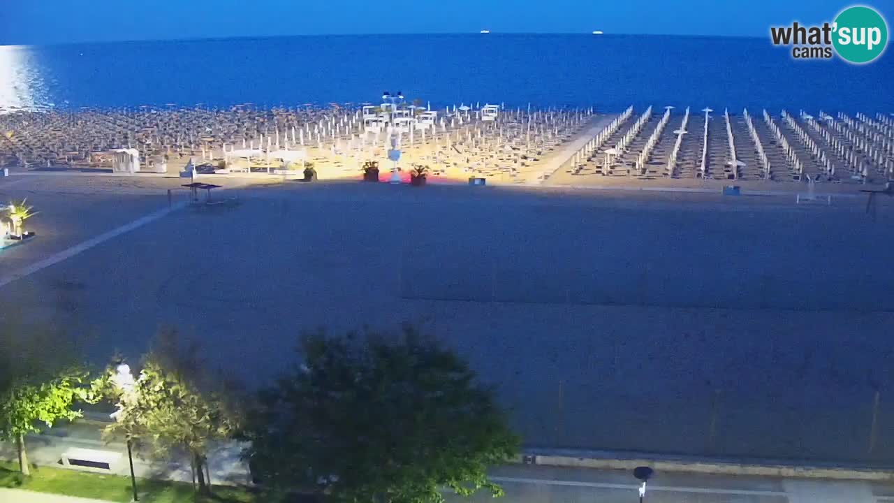 Webcam en direct plage de Bibione – vue depuis Ashanti ApartHotel