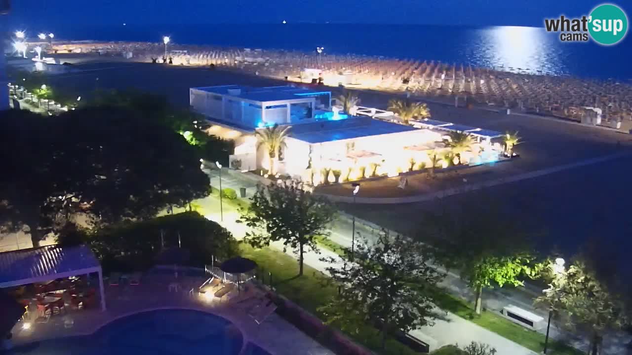 Web kamera Bibione plaža – pogled sa Ashanti ApartHotela