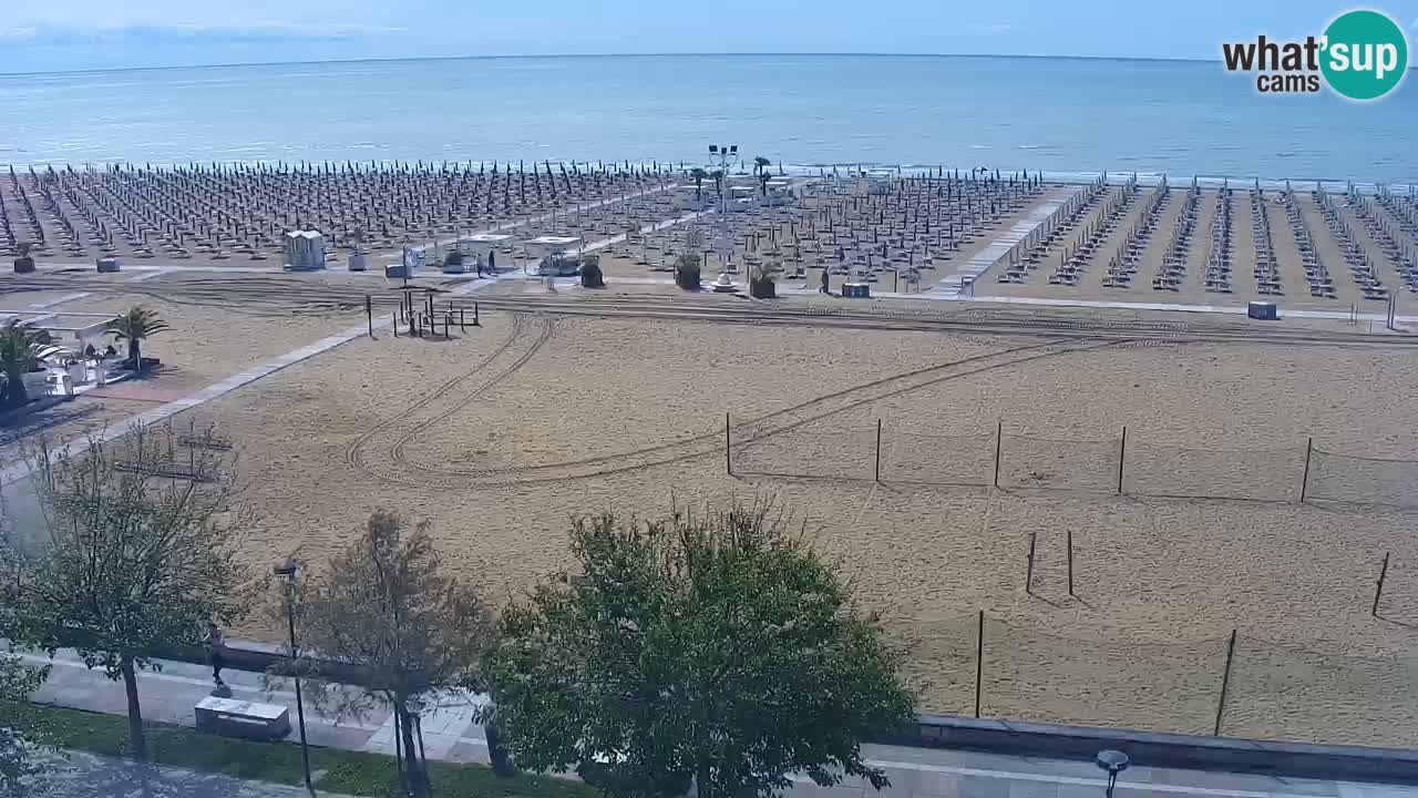 Spletna kamera Bibione plaža – pogled iz Ashanti ApartHotela