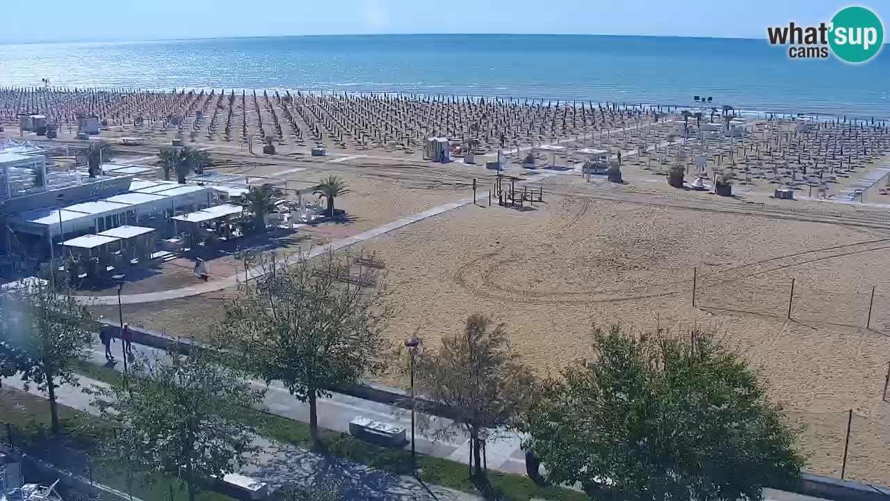 Webcam en direct plage de Bibione – vue depuis Ashanti ApartHotel