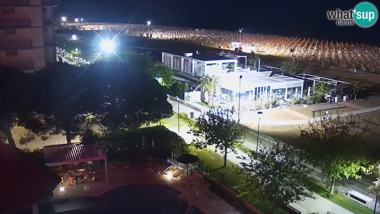 Webcam en direct plage de Bibione – vue depuis Ashanti ApartHotel