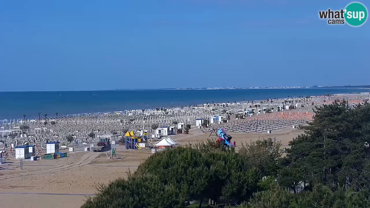 Webcam en direct plage de Bibione – vue depuis Ashanti ApartHotel