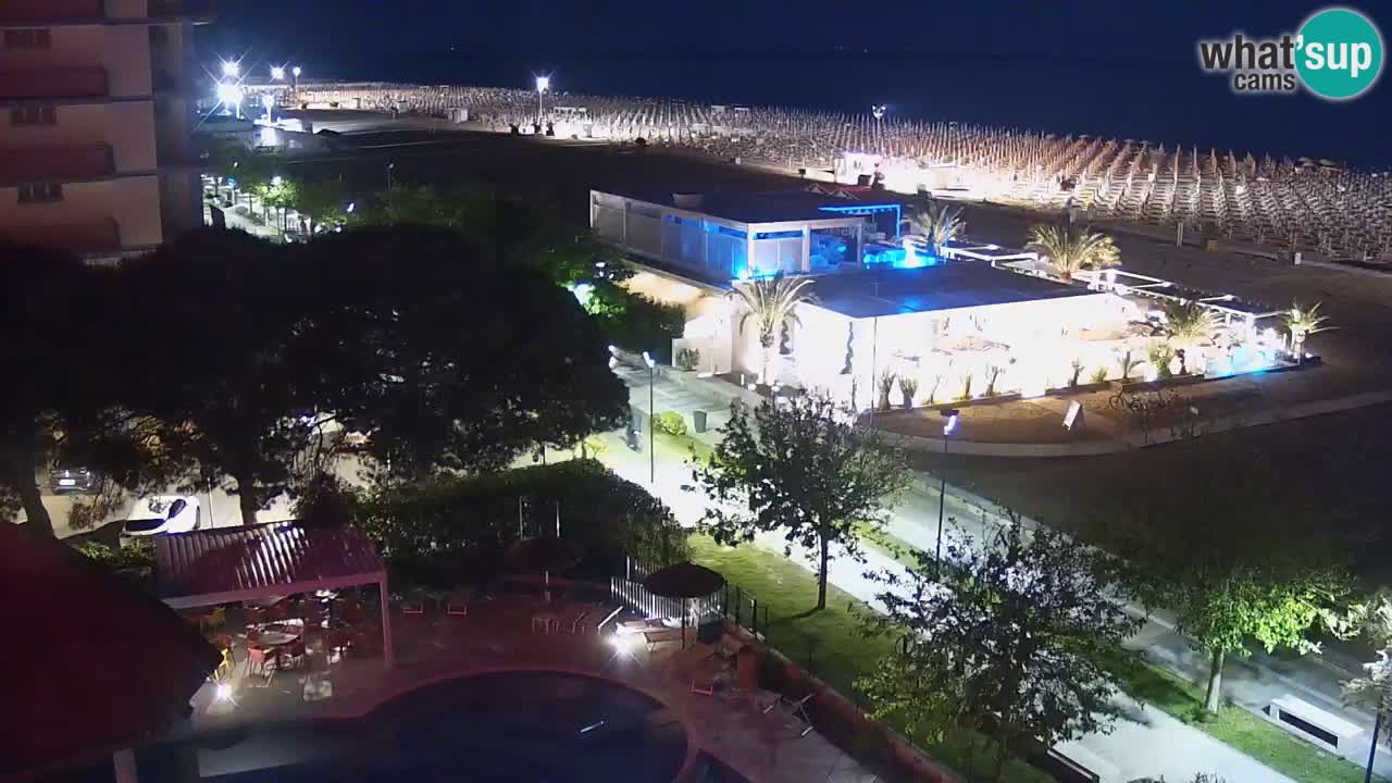 Webcam en vivo playa Bibione – vista desde Ashanti ApartHotel