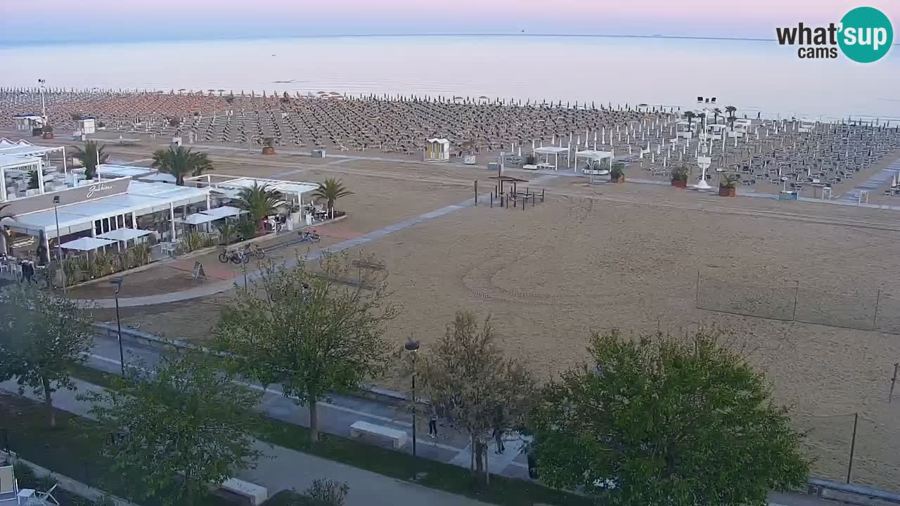 Spletna kamera Bibione plaža – pogled iz Ashanti ApartHotela