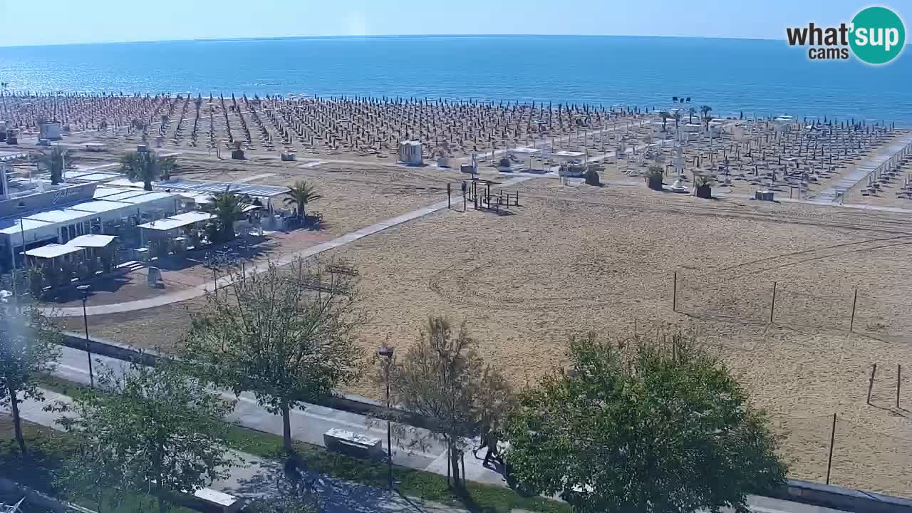 Web kamera Bibione plaža – pogled sa Ashanti ApartHotela