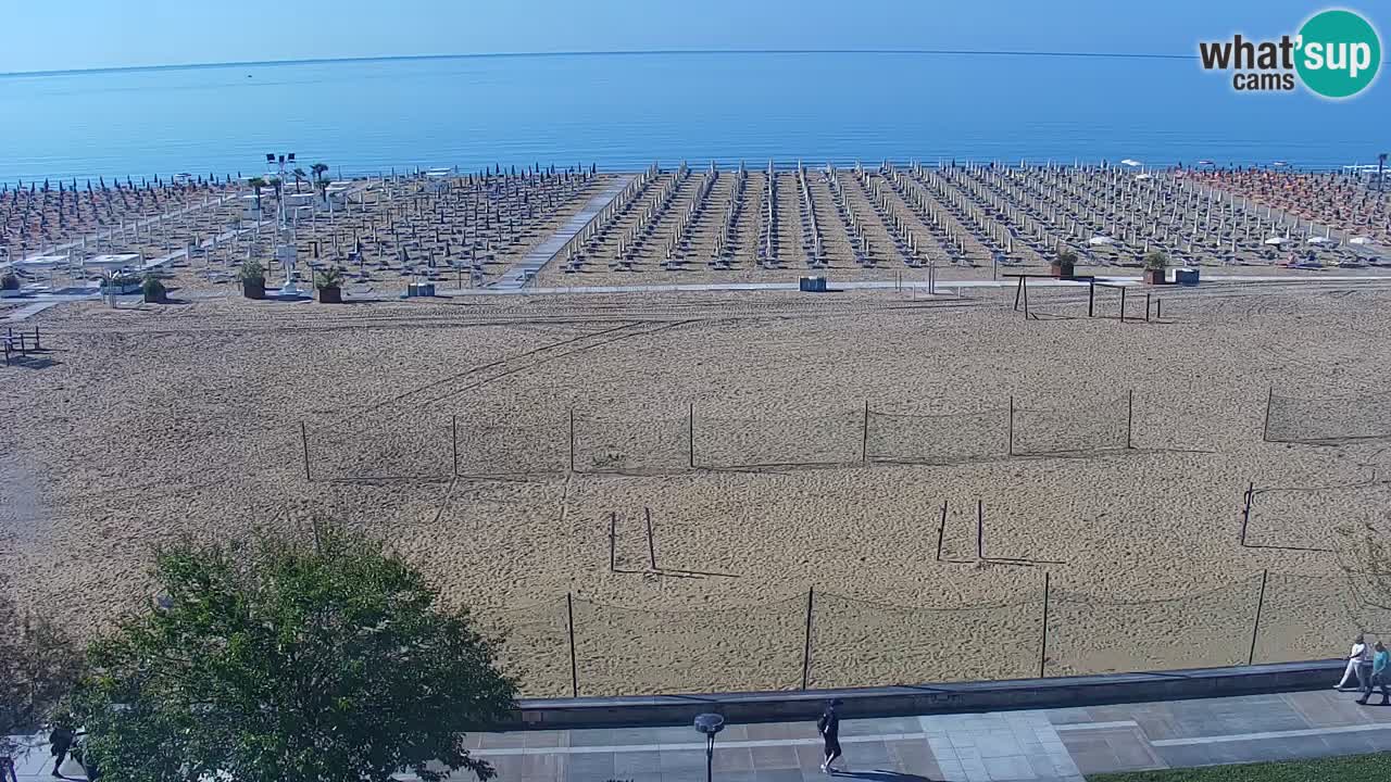 Spletna kamera Bibione plaža – pogled iz Ashanti ApartHotela