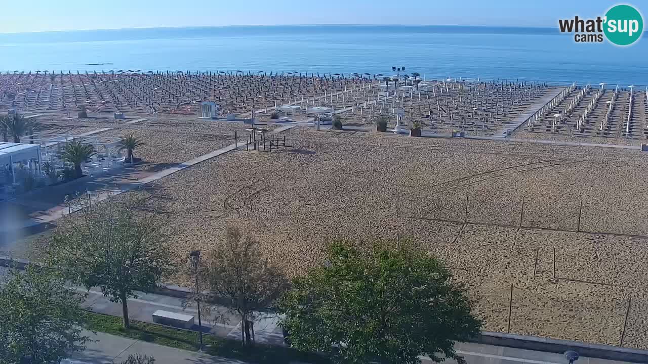 Spletna kamera Bibione plaža – pogled iz Ashanti ApartHotela