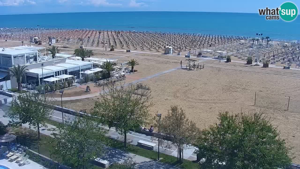Webcam en vivo playa Bibione – vista desde Ashanti ApartHotel