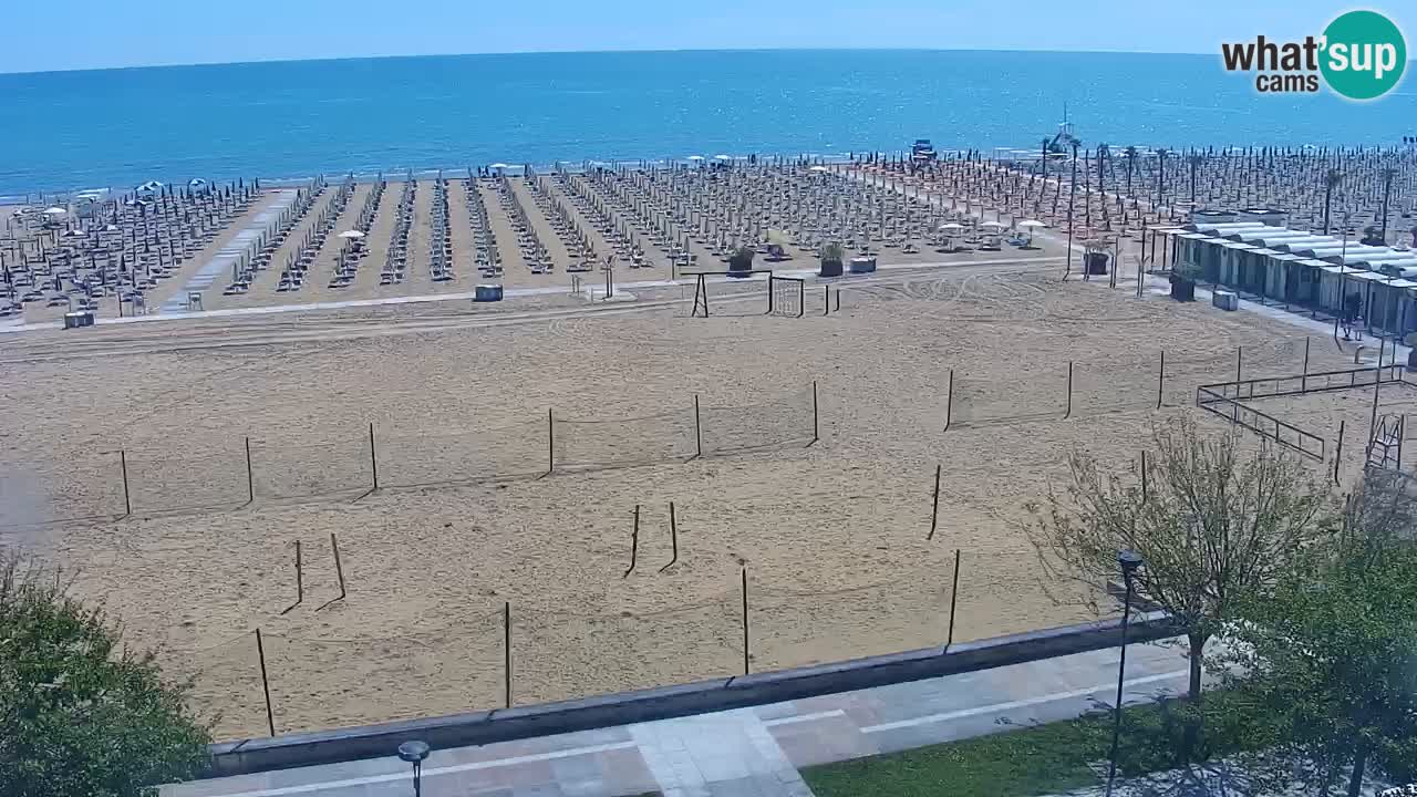 Web kamera Bibione plaža – pogled sa Ashanti ApartHotela