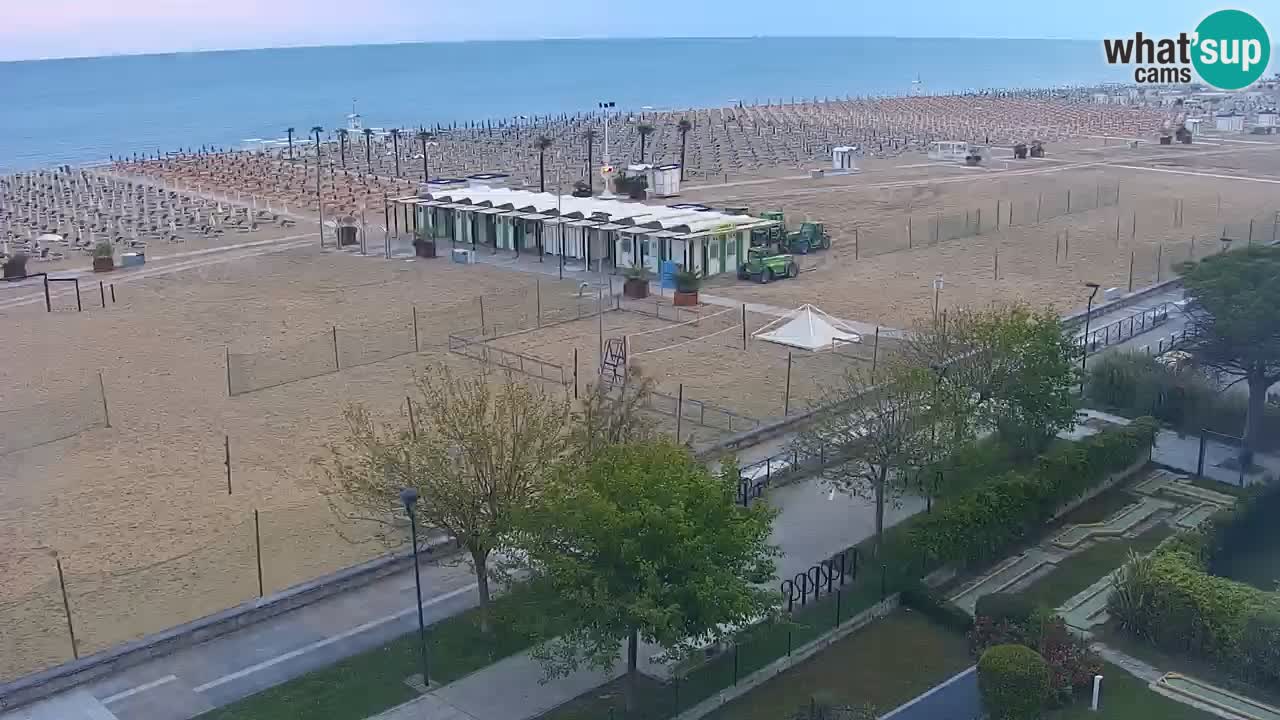 Webcam en direct plage de Bibione – vue depuis Ashanti ApartHotel