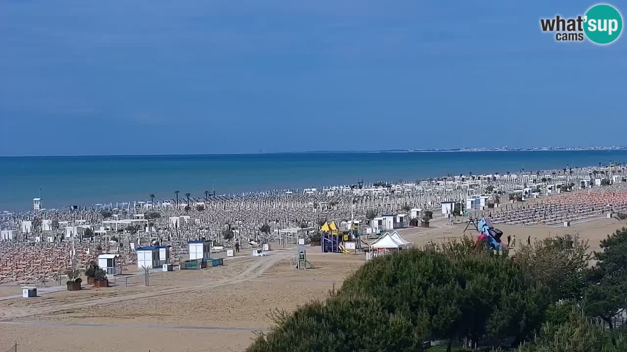 Webcam en vivo playa Bibione – vista desde Ashanti ApartHotel