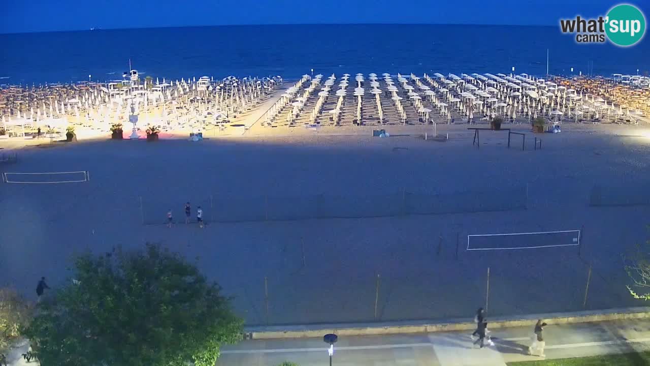 Web kamera Bibione plaža – pogled sa Ashanti ApartHotela