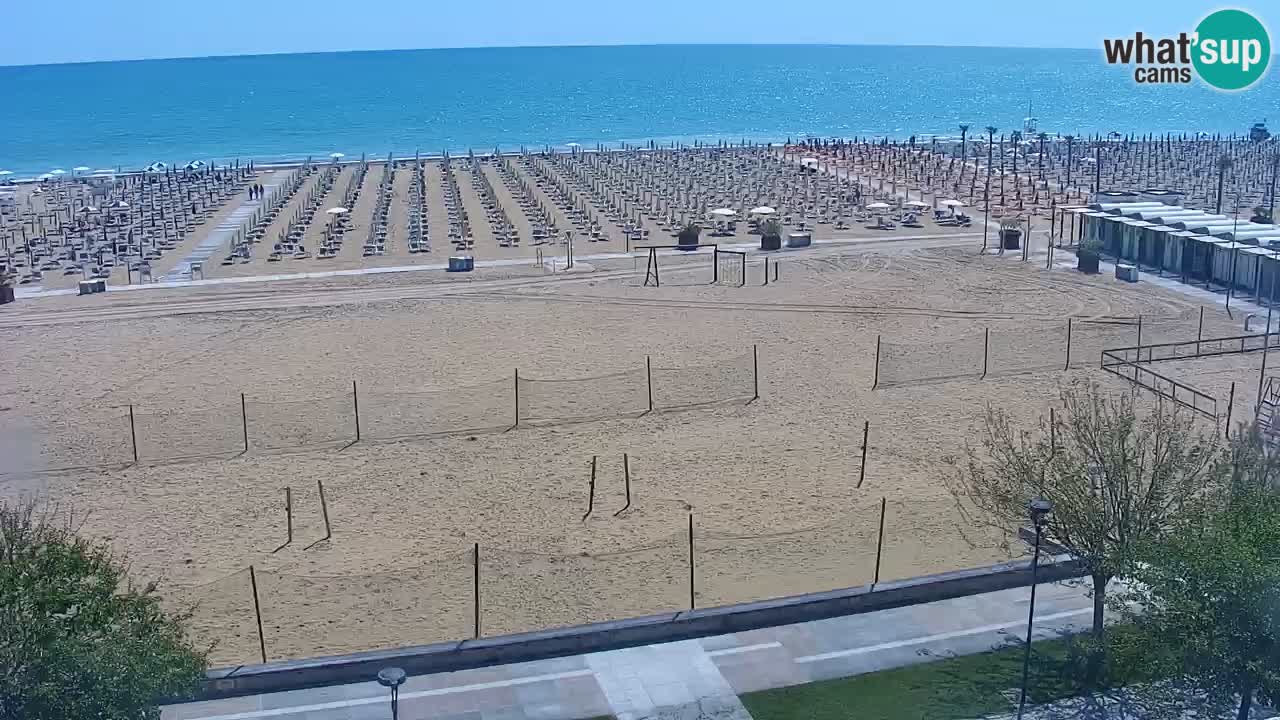 Webcam en vivo playa Bibione – vista desde Ashanti ApartHotel