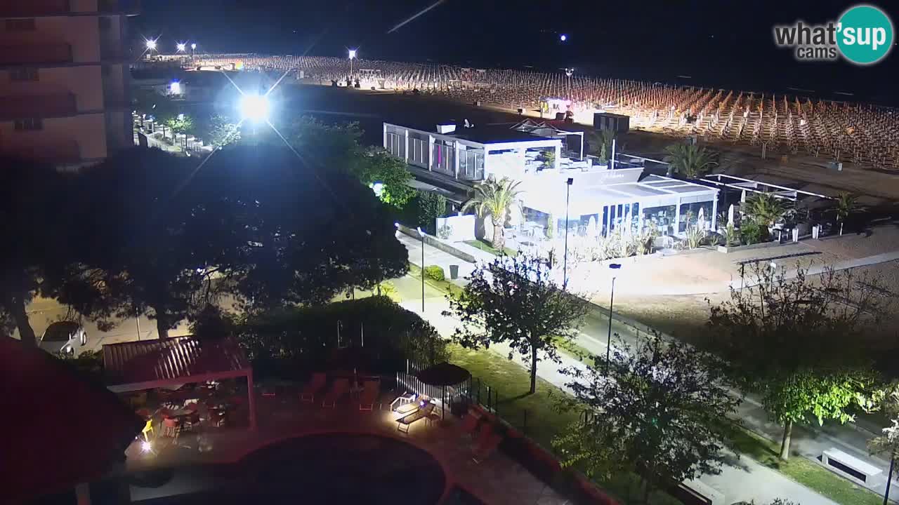 Webcam en vivo playa Bibione – vista desde Ashanti ApartHotel