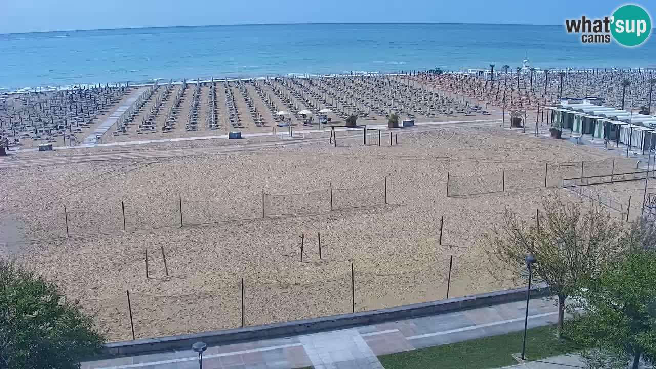Webcam en direct plage de Bibione – vue depuis Ashanti ApartHotel