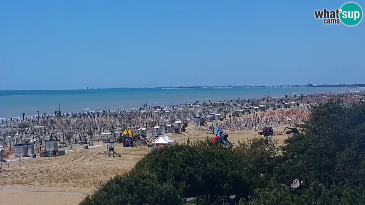 Webcam en vivo playa Bibione – vista desde Ashanti ApartHotel