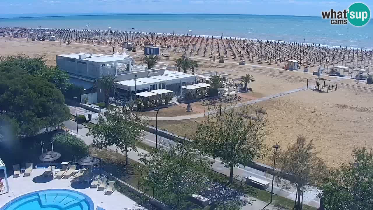 Live Webcam Bibione spiaggia – vista dall’Ashanti ApartHotel