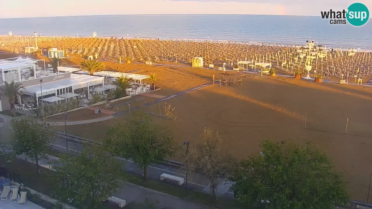 Webcam en direct plage de Bibione – vue depuis Ashanti ApartHotel