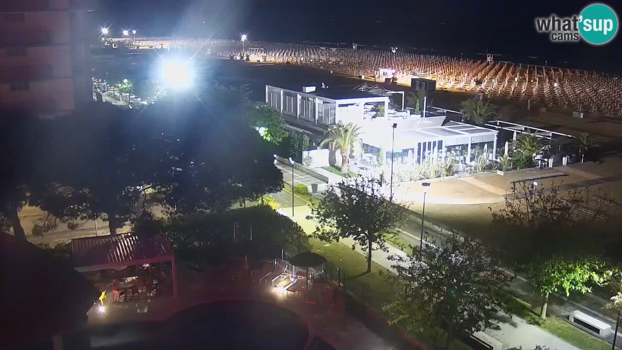 Web kamera Bibione plaža – pogled sa Ashanti ApartHotela