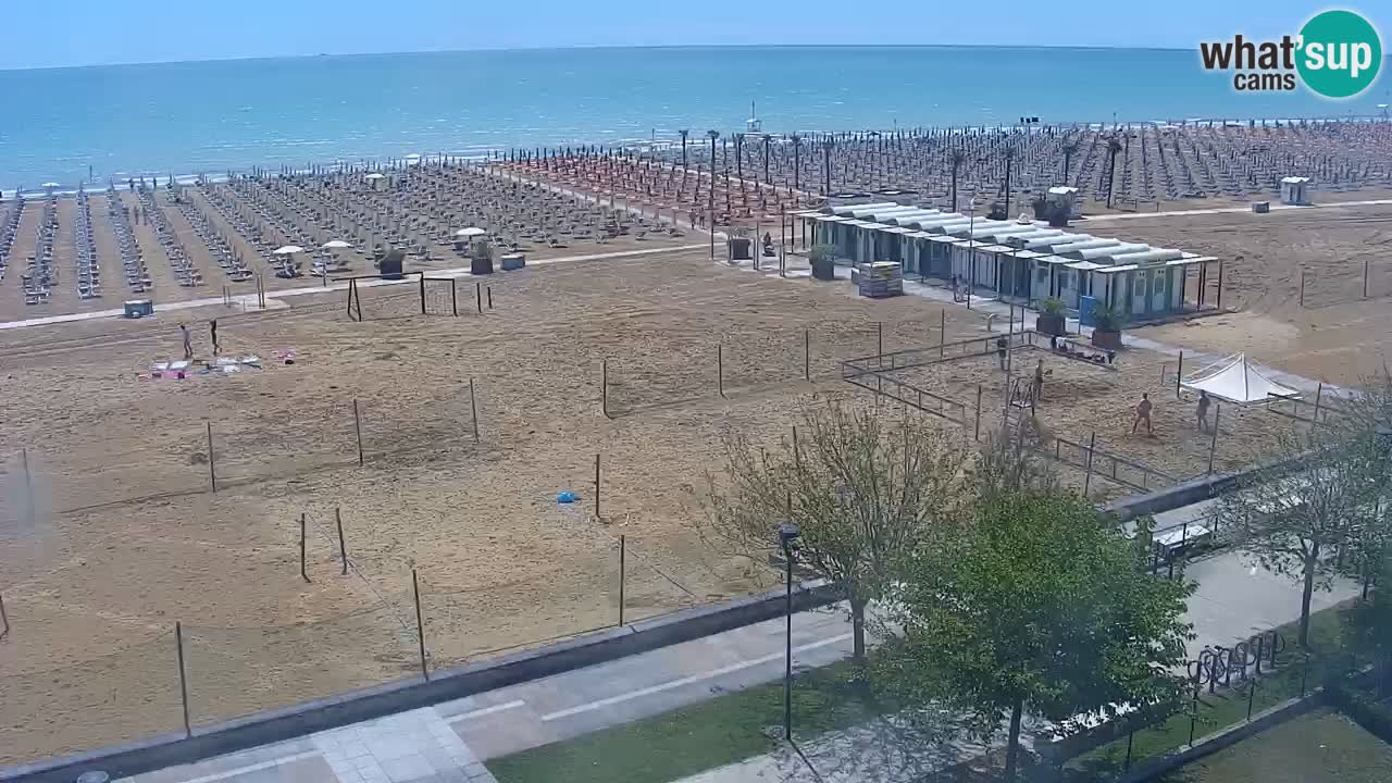 Web kamera Bibione plaža – pogled sa Ashanti ApartHotela