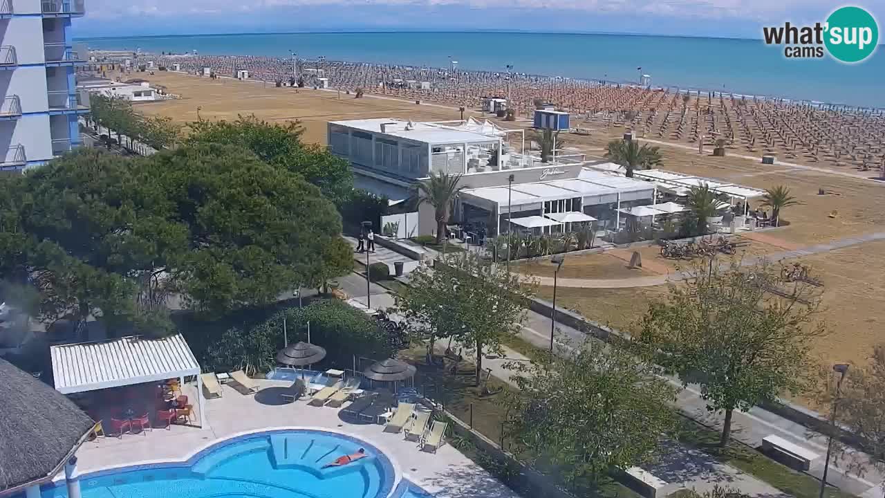 Live Webcam Bibione Strand – Blick vom Ashanti ApartHotel